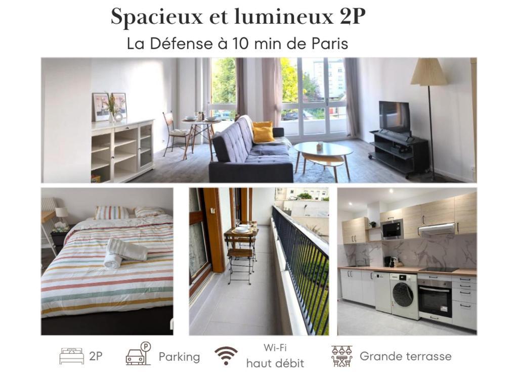 Evasion La Defense - Balcon & Wi-Fi, A 10 Min De Paris Διαμέρισμα Κουρμπεβουά Εξωτερικό φωτογραφία
